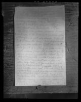 First letter in Marty Rosen shooting investigation, 1935