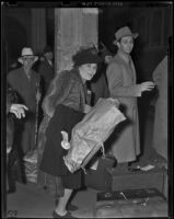 Bonnie Skiles and Earl Redden travel to Los Angeles, 1938