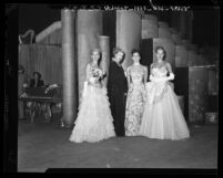 Evening gowns by Dorothy O'Hara, Orry Kelly, Al Teitelbaum and Howard Greer