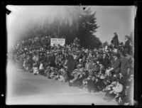 Spectators at the Tournament of Roses Parade, Pasadena, 1935