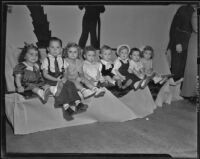 Baby show contestants, Los Angeles, 1939