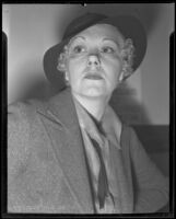 Betty Healy to go to court as defendant, Los Angeles, 1935