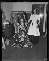 Models wear new fashion during Los Angeles Market Week at the Furniture Mart, Los Angeles 1939