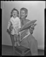 Radio man Doug Douglas and his youngest son Static, Los Angeles, 1936