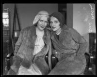 Leota Lane defends her sister Lola Lane in court, Los Angeles, 1930