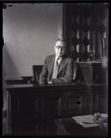 Unidentified witness questioned in the Leo Patrick Kelley murder case, Los Angeles, 1928