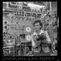 Space physicist Virginia Carter in her lab at Aerospace Corp. in Calif., 1972