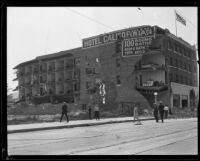 Earthquake-damaged Hotel Californian, Santa Barbara, 1926