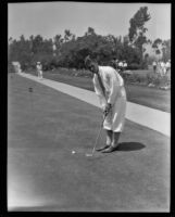 Golfer Danny Sangster, Southern California, 1928