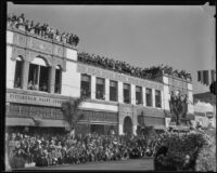 Spectators at the Tournament of Roses Parade, Pasadena, 1935