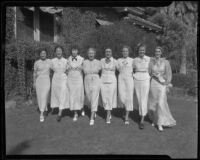 Pages at the annual state convention of United Daughters of the Confederacy at the Beverly Hills Hotel, Beverly Hills, 1936