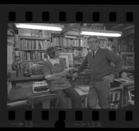 Author Ray Bradbury and his wife Maggie at their home in Cheviot Hills, Calif., 1970