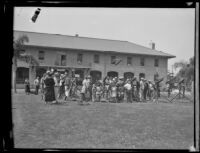 Visitors at Fort MacArthur celebrate Army Day, San Pedro, 1930s