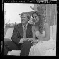 Los Angeles City Councilman Arthur K. Snyder and wife Michele (Maggie) Noval, Calif., 1973