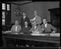 Thomas Hennessey and Harry D. Hibbs embezzlement trial, Los Angeles, 1925