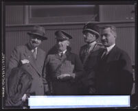 Italian General Italo Balbo, National Guard Major General Walter P. Story, and Italian Consul Captain Gradenigo, Los Angeles, 1928