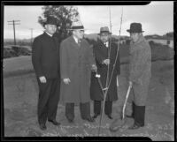 Tree planting ceremony at Olive View Sanatorium, Sylmar, 1936