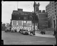 Los Angeles Times building on First and Broadway, circa 1934