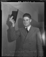 William Alvin Hudson, a passenger involved with Busby Berkeley's traffic accident, Los Angeles, 1935