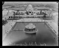 Overhead view of the Pacific Southwest Exposition, Long Beach, 1928