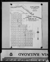 Tract map of Tahoe Cedars property, 1928