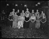 Daughters of Scotia officers at the Biltmore Hotel, Los Angeles, 1935