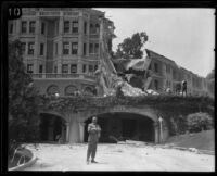 Earthquake-damaged Arlington Hotel, Santa Barbara, 1925