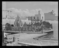 City of Long Beach float at the Tournament of Lights, Balboa peninsula (Newport Beach), 1935