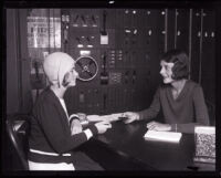 UCLA student registering for classes, Los Angeles, 1929