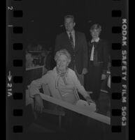 Otis Chandler with Bettina Whitaker and mother Dorothy Chandler at the 60th opening of the Hollywood Bowl. C. 1973