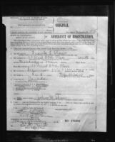 Photograph of Affidavit of Registration, Frank L. Shaw, Los Angeles mayoral candidate, 1932