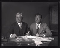 Major Frederick R. Burnham and his son Roderick Burnham, Los Angeles, 1929