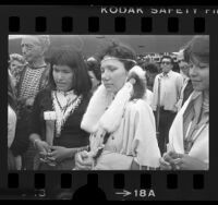 Indian youths at the Indian Ceremonial Show in Santa Monica, Calif., 1977