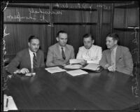 Heads of National and State Federal Transient Service gather for conference, Los Angeles, 1934