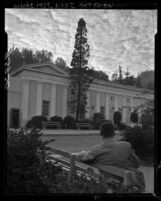 Know Your City No.52 Park grounds and back wall of the Greek Theater in Griffith Park, Los Angeles, Calif