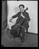 Maurice Amsterdam, cellist, Los Angeles, 1925