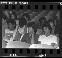 Junior High Students during Black and Brown Brotherhood Band performance Los Angeles, Calif., 1979