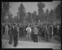 Iowans gather for picnic at Lincoln Park, Los Angeles, 1933