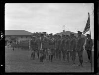 Major General Malin Craig inspects Fort MacArthur, San Pedro, 1930s