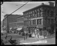 Temple Block, Spring Street side, Los Angeles, 1920s