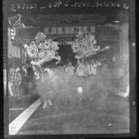 Chinese Americans celebrating Double-10th anniversary in Los Angeles, Calif., 1961