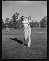 Unidentified golfer at the Los Angeles Open, 1934