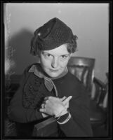 Helen Ann Rork Getty involved in divorce suit, Los Angeles, 1935