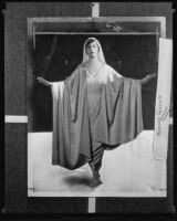 Norma Gould, modern dance pioneer, strikes a pose, Los Angeles, 1935