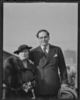 Otto Klemperer and Florence M. Irish after Klemperer's return to Los Angeles, 1936