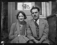 Dr. W. B. Mayo helps keep Bernice Gilliland from getting jailed over a speeding ticket, Los Angeles, 1926