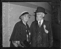 Josephine and Winslow Thomas attend the Old Folks picnic, Livermore, 1935