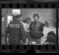 Randall Terry, Operation Rescue founder, being booked after demonstration in Los Angeles, Calif., 1989