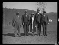 Officials at the dedication of the California Institution for Women, Tehachapi, 1932