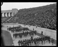 Thousands gather for Memorial Day parade at Coliseum, Los Angeles, 1926